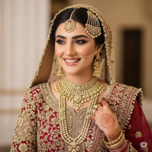 Professional bridal makeup service in Lahore by Rang-e Mubina.